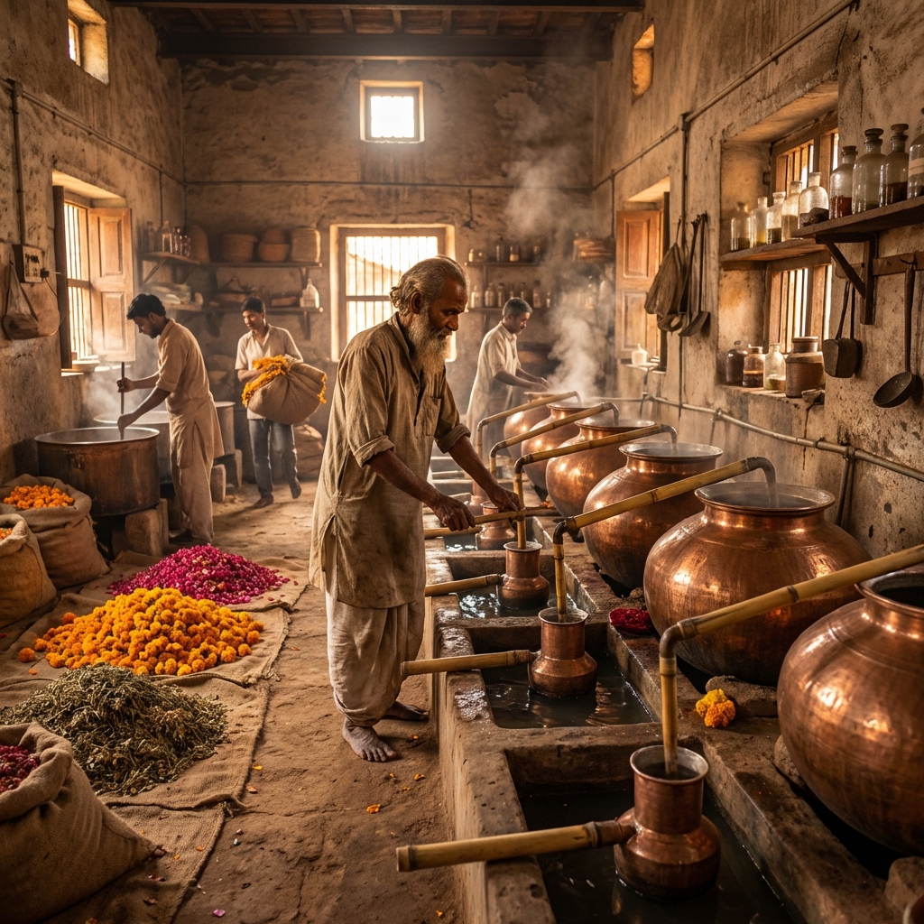 Traditional Deg-Bhapka Distillation